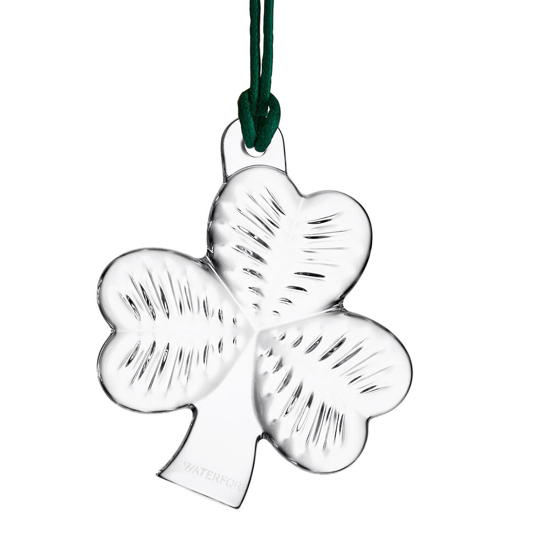 INDENT - Waterford Mini Shamrock Ornament image 0